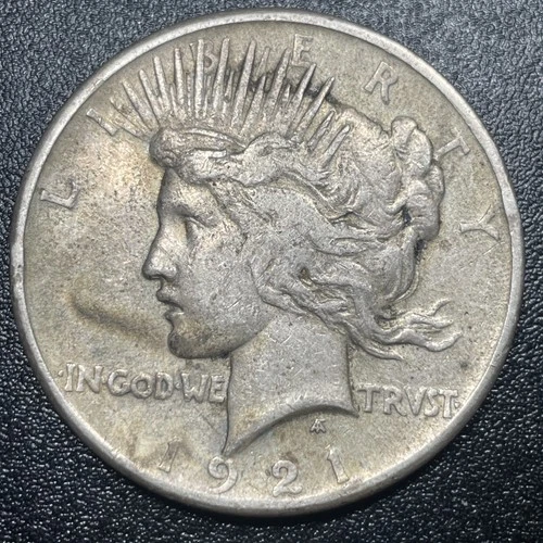 1921 Peace Silver Dollar $1 VF Details Better Grade Key Date