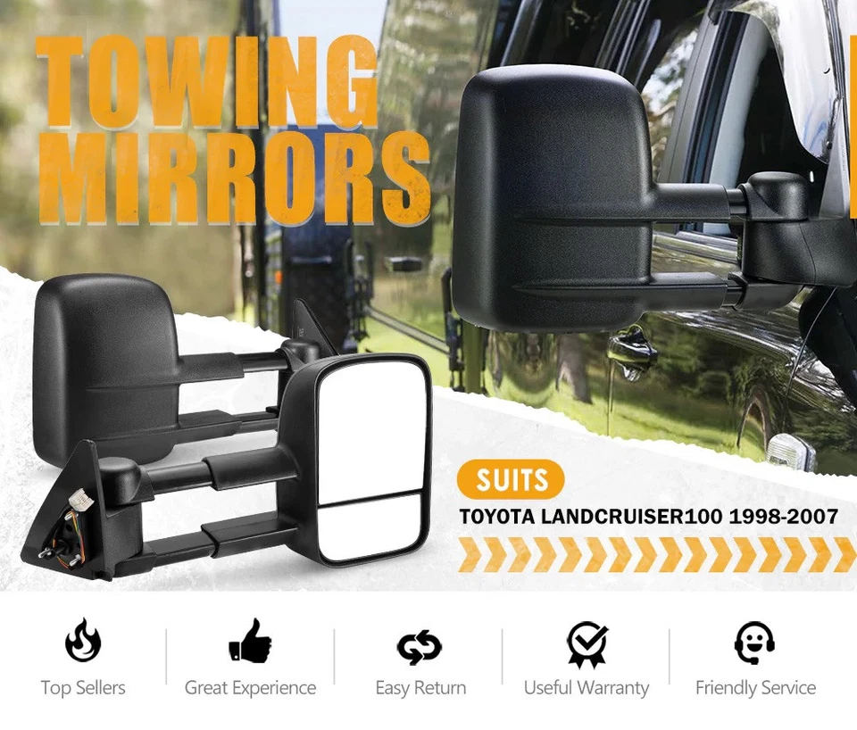 ESPEJO RETROVISOR DE REMOLQUE PARA TOYOTA HILUX N70 ACTUALIZACIÓN 2005-2015 Foto 2 de 4