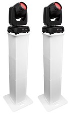  2 Chauvet DJ Intimidator Beam 360X DMX LED Moving Head Lights Totem Stands