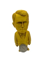 Charlie Kirk 4.5” Sculpture Statue Figurine Tribute Memorial Gold MAGA Figure