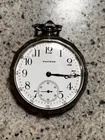 Antique Waltham Pocket Watch 15 J Illinois Spartan Case-Second Hand Dial- WORKS