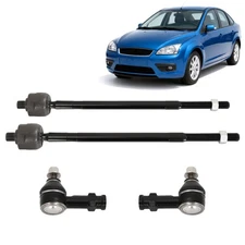 Front Left & Right Inner & Outer Tie Rod Ends for Ford Focus 2006-2011 4Pcs