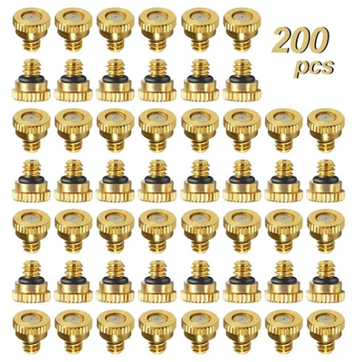 #ad 0.016quot; Orifice 0.4mm Thread UNC 10 24 Brass Misting Nozzles Low Pressure At... $91.77