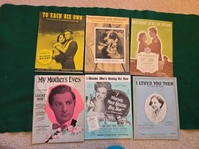Lot 9 of  6 pcs Antique Sheet Music Olivia DeHavilland Spencer Tracy +++