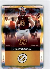 2025 Uno Elite NFL  Core  Foil  Tyler Biadasz  #019  Yellow