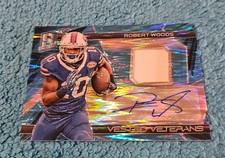 2015 Spectra Autograph Vested Veterans Robert Woods Buffalo Bills 13/50 #VV-RW