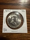 1959-D Benjamin Franklin 90% Silver 50c Half Dollar #1