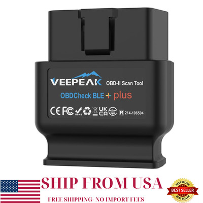 Veepeak OBDCheck BLE+ Bluetooth OBD2 Scanner for iOS & Android