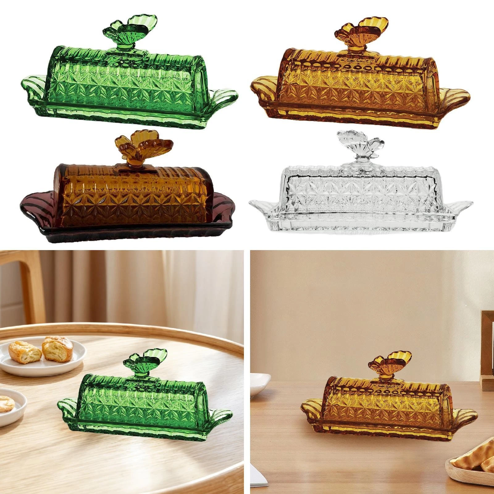 Butter Dish with Lid Butter Container Multifunctional Dustproof Cover Butter
Opens in a new window o