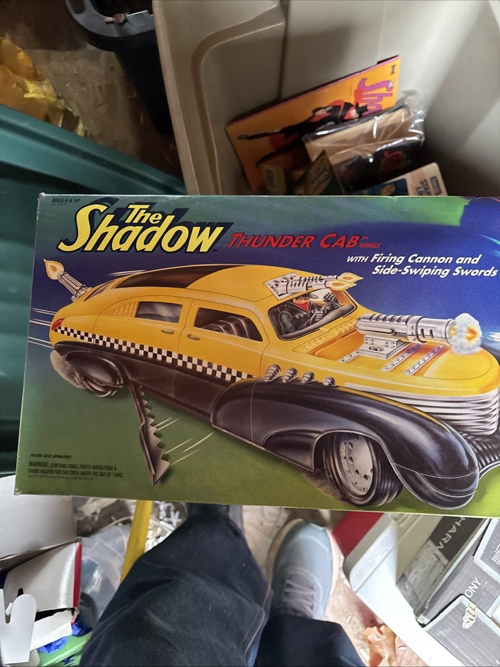 NEW Kenner 1994 The Shadow Nightmist Cycle Vehicle And Thunder Cab Vehicle - image 3 of 4