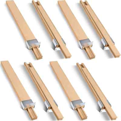 Wooden Drawer Slides Bottom Mount Classic Center Guide Track with Metal Slide Gl