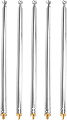 5Pcs Telescopic Antenna M3 Male Thread 7 Sections AM FM Radio Universal Antenna