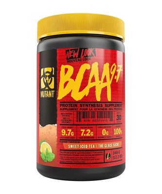 Mutant BCAA 9.7 Sweet Iced Tea + Madness Rasp 573g / 60 serv 10+11/26 +  Samples