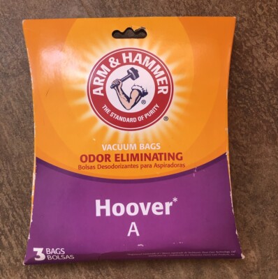 NEW Hoover A Arm & Hammer Vacuum Bags Odor Eliminating 3 Bags fits 62601D
