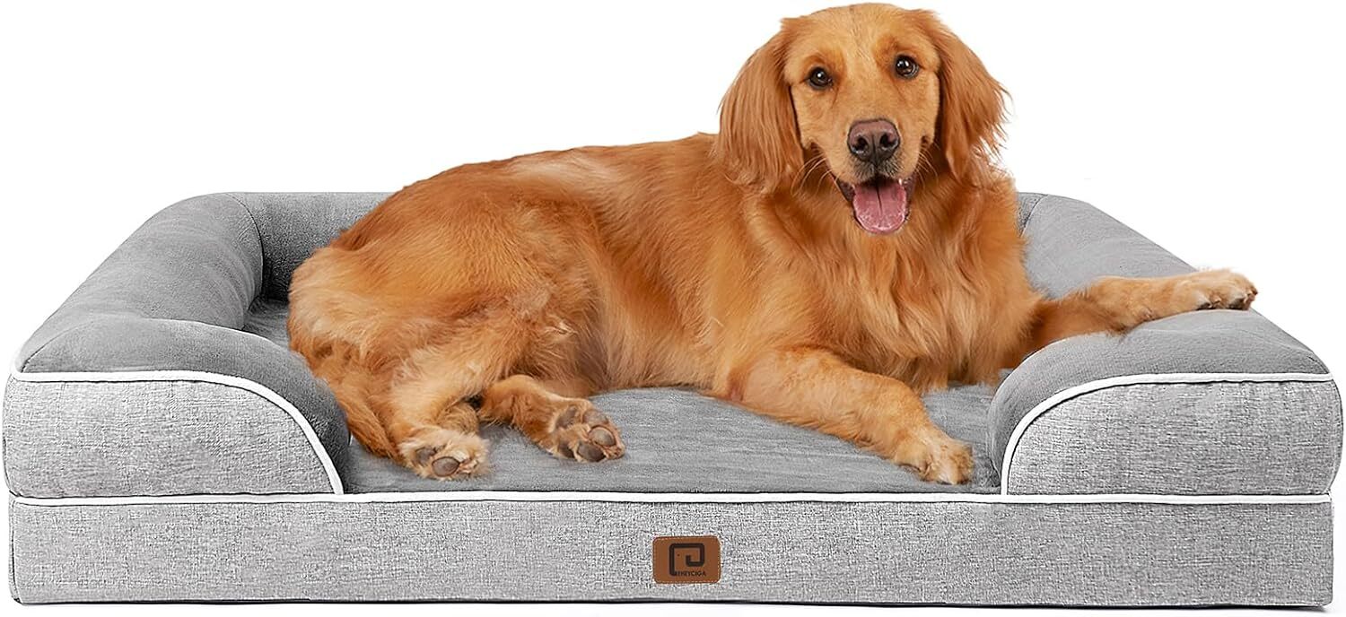 EHEYCIGA Orthopedic Dog Beds for Extra Large Dogs, Waterproof Memory