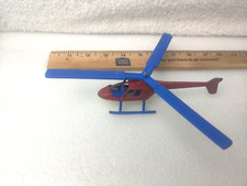 Vtg Tootsie Toy 6" Red White And Blue Rescue Helicopter Made In USA 5780