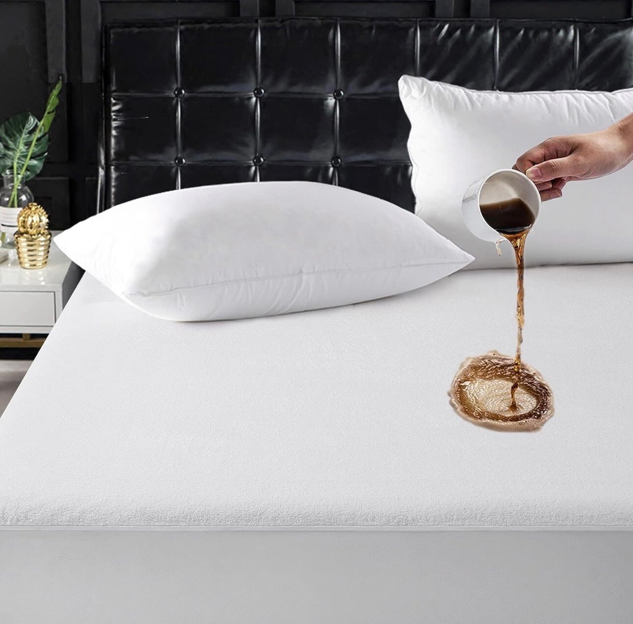 Mattress Protector Waterproof Terry Top Mattress Cover Hypoallergenic-image