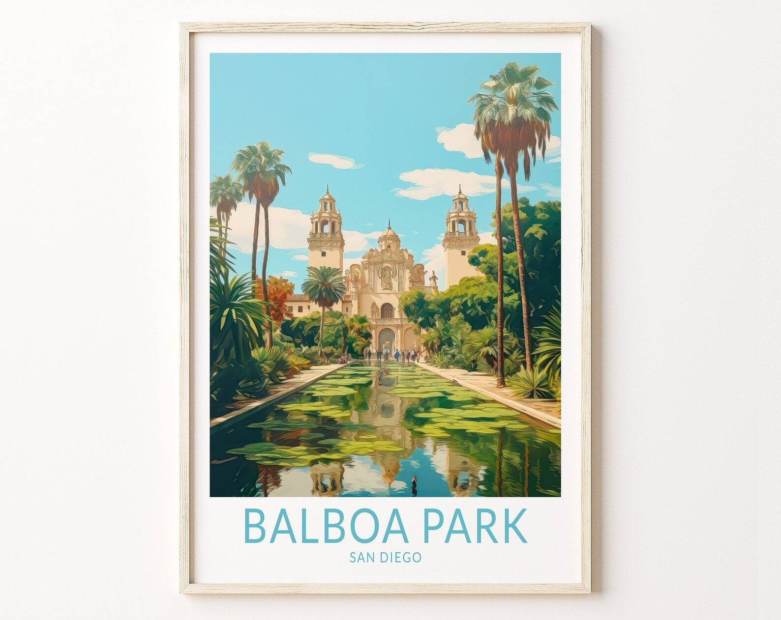 Balboa Park San Diego Travel Wall Art Balboa Park California Travel Poster San