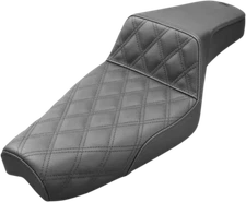 Saddlemen Step-Up Front Lattice Stitch Seat for 2004-20 Harley XL 4.5 Gal Tank
