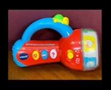 VTECH SPIN AND LEARN COLORED FLASHLIGHT A VERY EDUCATIONAL TOY FOR YOUNG CHILD