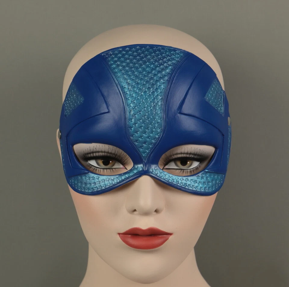 Máscara de ojos Cosplay Stargirl Courtney Whitmore Skyman utilería de Halloween látex Foto 3 de 4