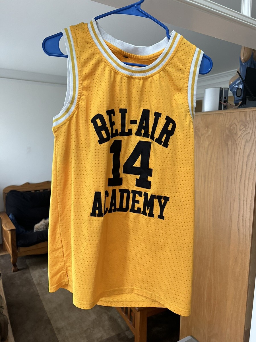 fresh prince jersey dress Will Smith #14 Bel Air Academy Basketball Stitched Sz Small SKU-Lena