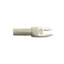 Precision Shooting Timber Nock White For Carbon Force & Arrows - 12/Pack