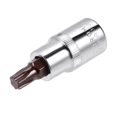 1/2-Inch Drive T50 Torx Bit Socket S2 Steel 55mm Length