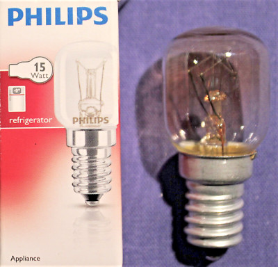 2 X Philips Kühlschrank-Lampe Refrigkerator 15 W, 230 V, E 14,  SIS