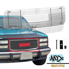 Fits 1994-1999 Gmc Sierra Ck Pickupsuburbanyukon Billet Grille Grill Cover Fits 1994-1999 Gmc Sierra Ck Pickupsuburbanyukon Billet Grille Grill Cover