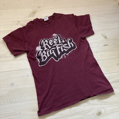 vintage real big fish ska punk rock band tee size small