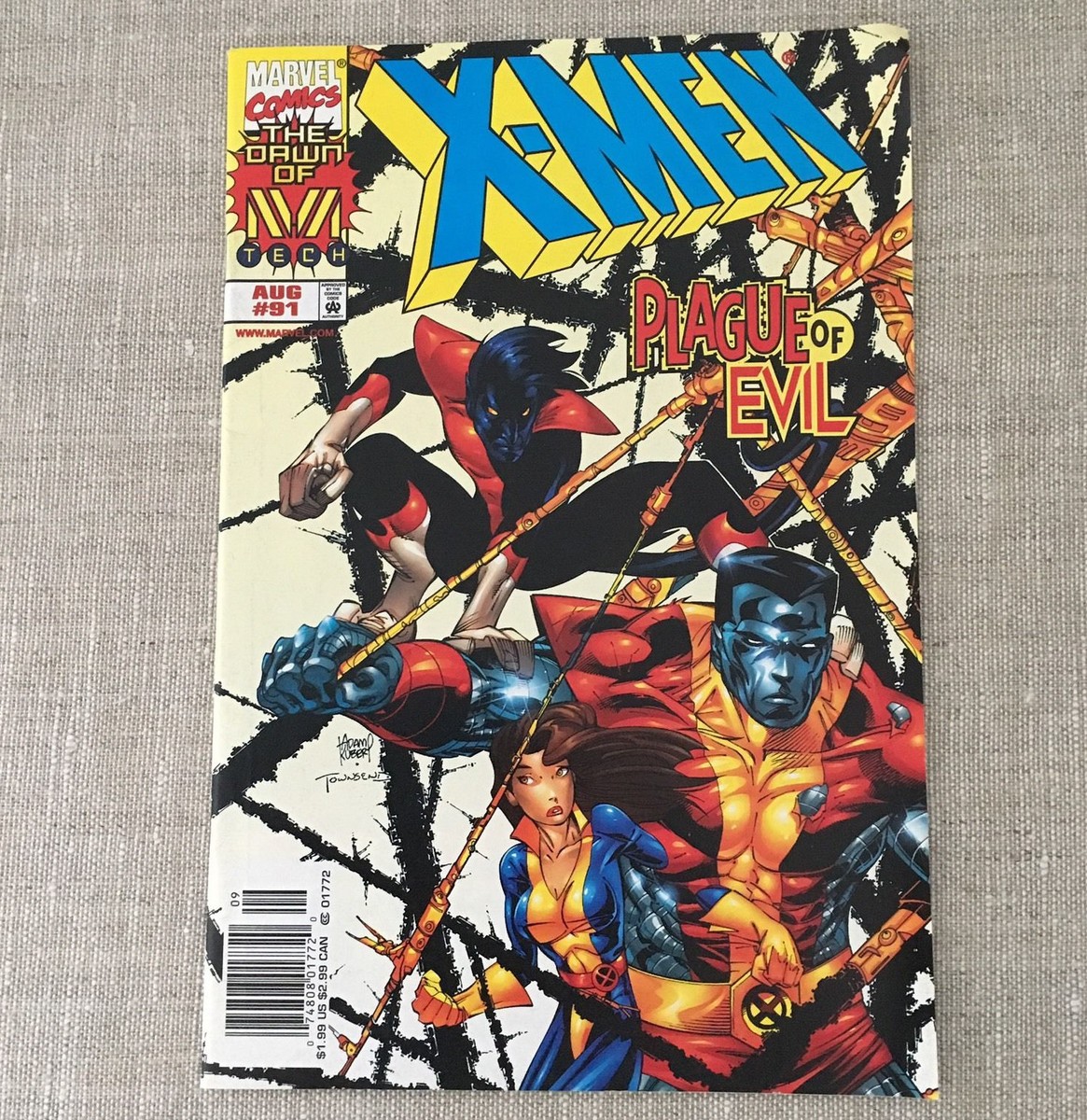 X-Men Comic Book Marvel Comics #91 August 1999 Plague of Evil | eBay