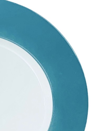 INTERNATIONAL HOTEL SUPPLY Shenango China Rimwol Welroc Turquoise Dinner Plate - Picture 3 of 5