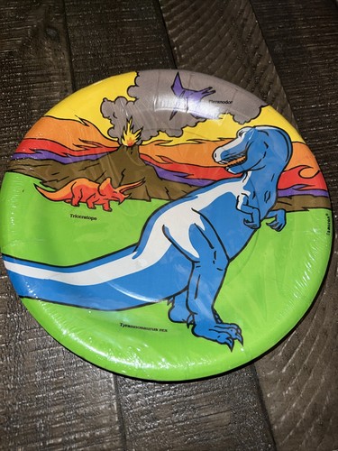 Vintage Dinosaur Party Supplies-Dinosaur Kingdom-Dinosaurs - Picture 8 of 13