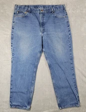 Carhartt Jeans Men's 42x30 (40x30) Blue B18 DST Denim Traditional Fit Workwear