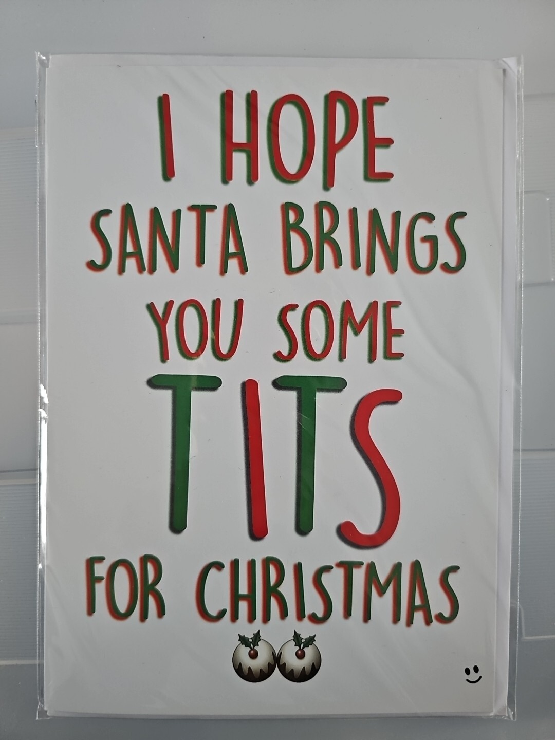 I Hope Santa Brings You Some T*ts For Christmas Grußkarte