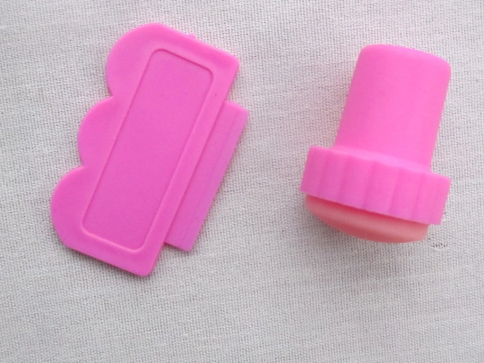 Kit de herramientas de estampado de manicura raspador de placa de imagen de arte en uñas para mujeres de 2 piezas Foto 3 de 4