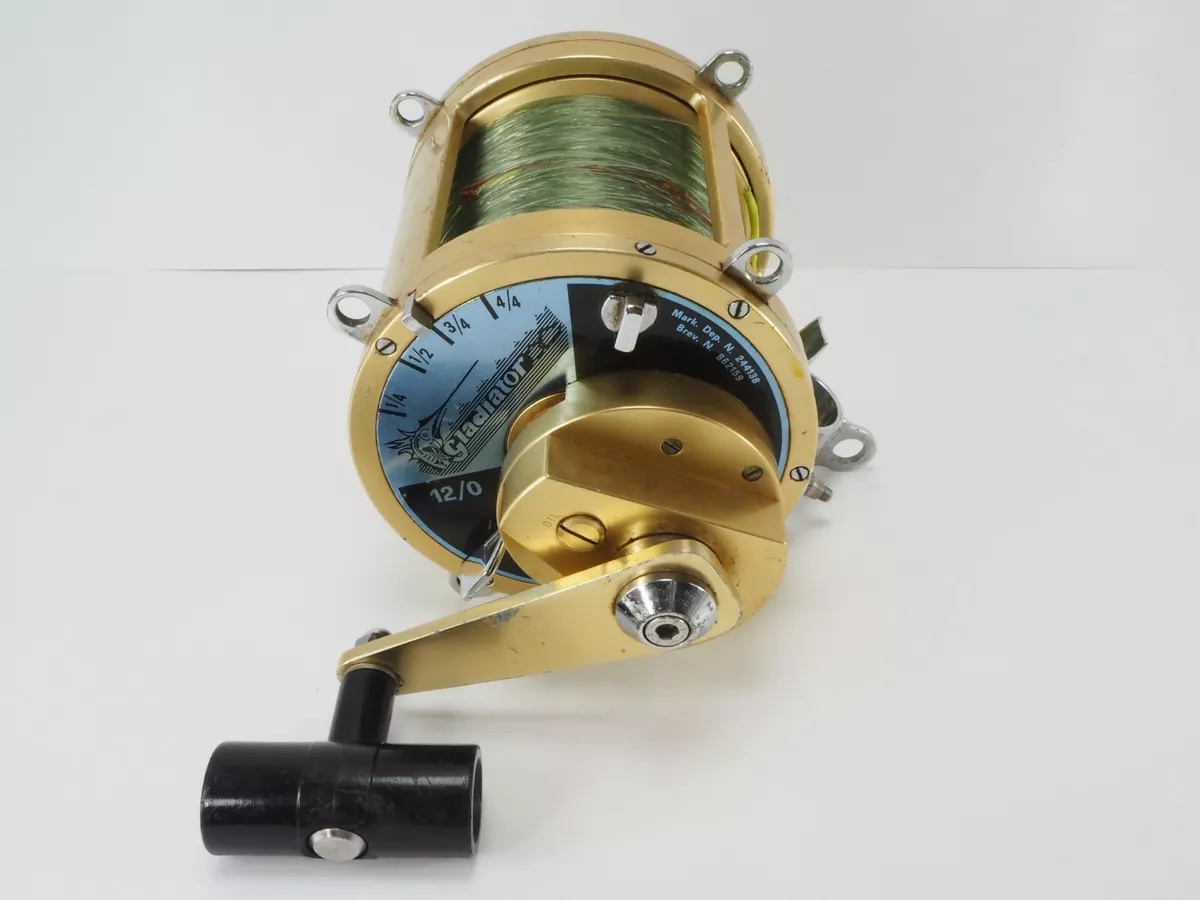 GLADIATOR 12/0 Fishing REEL Big Game Trolling Saltwater Ocean Excellent  SAE1285