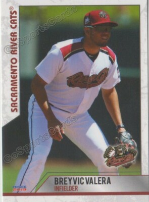 2019 Sacramento River Cats Breyvic Valera RC Rookie San Francisco Giants VZ