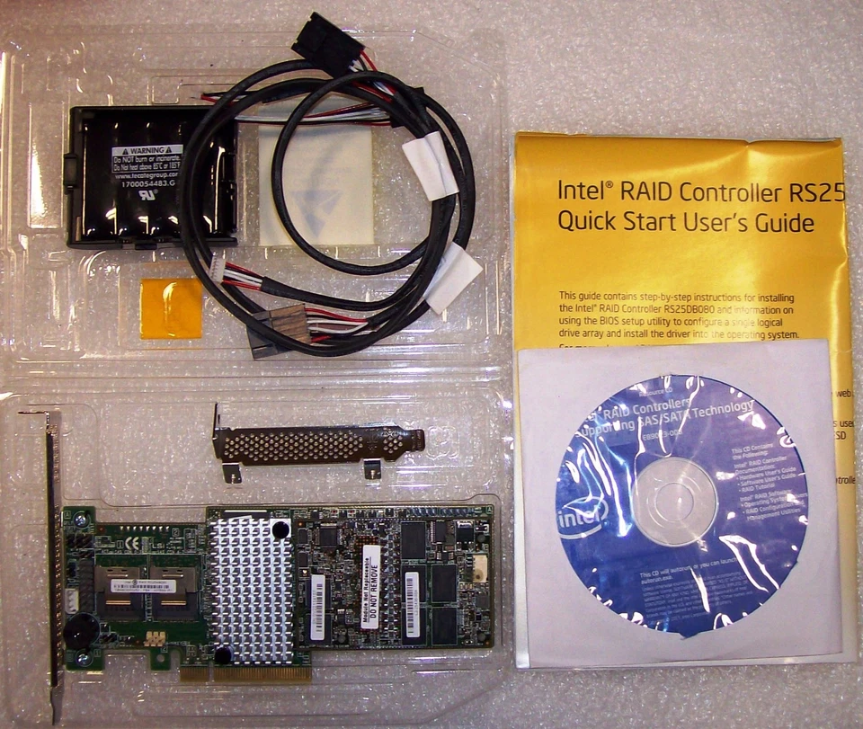 Intel RS25AB080 RAID Controller SAS/SATA, PCIe x8, MD2 1GB. New Retail Box - Image 2 of 2