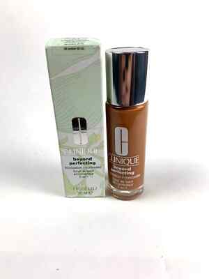 Clinique BEYOND PERFECTING Foundation & Concealer 26 AMBER (D-G) NIB Dry to Oily