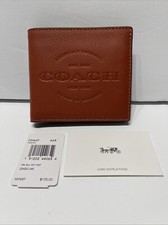 COACH Men s DBL BILL WLT NAT F24647 Terracotta 224221JAX AKR