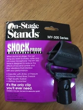 On-Stage Stands MY-300 Shock Proof Microphone Clip NEW FREE SHIP