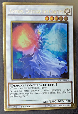 AMEDES GRENZENWÄCHTER auf Italienisch PGL2-IT043 Selten Gold YUGIOH