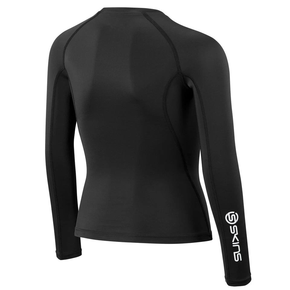 Skins Series-1 Youth Compression Long Sleeve Top (Black) - Image 2 of 2
