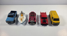 Lot of 5 Hot Wheels Matchbox Vintage Dicast Vehicles Cars, Boat, Truck