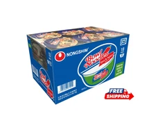 Nongshim Bowl Noodle Hot and Spicy Beef Ramen 3.03 oz 18 ct Free Shipping