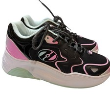 Heelys Mega Pro Black Pink Mint Youth 4 Womens 7 Shoes Skate Sneakers HE01330001