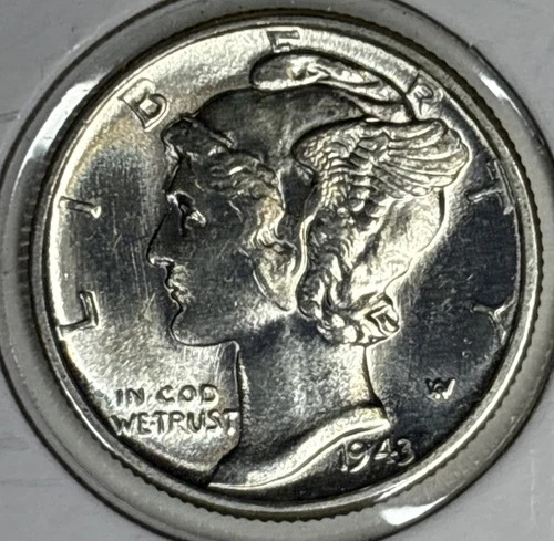 1943-P BU Mercury Dime, Item 41101
