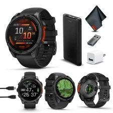 Garmin Fenix 8 47MM AMOLED Multisport GPS Smartwatch Slate Gray with Black